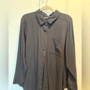 Torrid Black ButtonUp Blouse